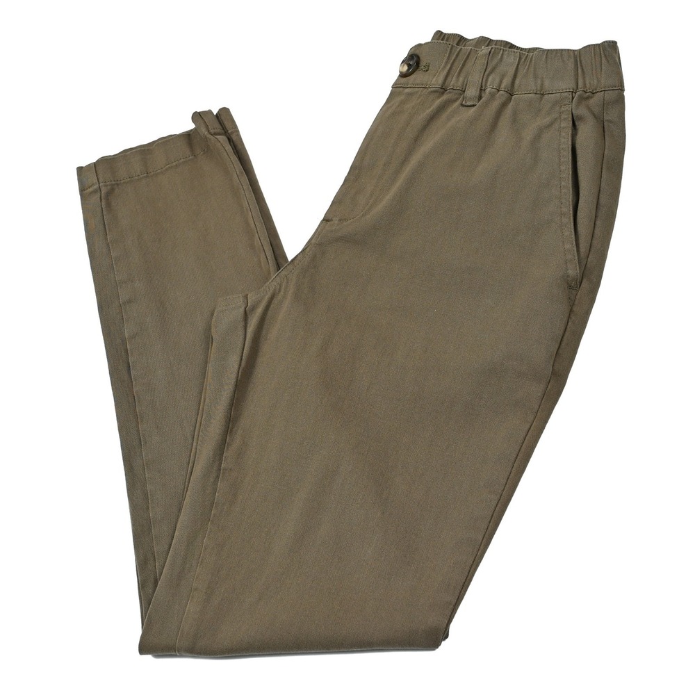 COVE Pants Mens 28x29 Khaki Chino Elastic Waist Stretch Tapered Leg Surf Skater